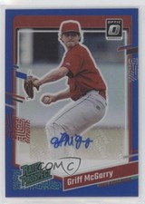 2023 Panini Donruss Blue Prizm 50/75 Griff McGarry #RPS-GM Auto 4z8