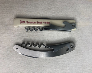 Pair of 3 in 1 Travel Corkscrew / Bottle Opener / Seal Cutter Knife