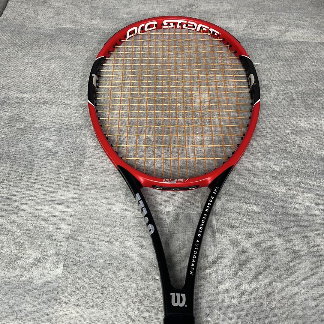 ラケット(硬式用) Wilson pro staff RF 97 ROGER FEDERER G2 Wilson Pro Staff RF97 Autograph v12 Tennis Racquets 4 3/8