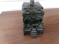 VINTAGE JUDD CAST IRON MECHANICAL BANK DOG HOUSE CIRCA 1895 METAL