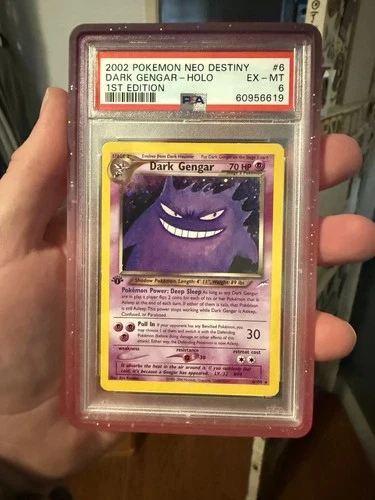2002 POKEMON NEO DESTINY 1ST ED #6 DARK GENGAR-HOLO PSA 6