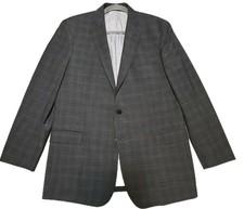 Brooks Brothers 346 Explorer Fitzgerald Fit Gray Plaid Blazer 43R