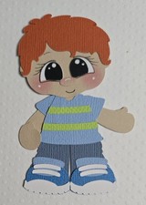 Little Brother Red Hair. Scrapbook, Card making Paper Piecing