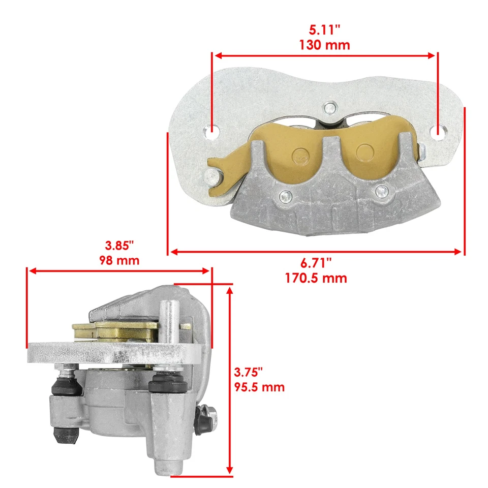 Pinza de freno trasera derecha para Can Am Defender MAX HD7 HD9 2022-2023 HD8 2018-21 Foto 2 de 4