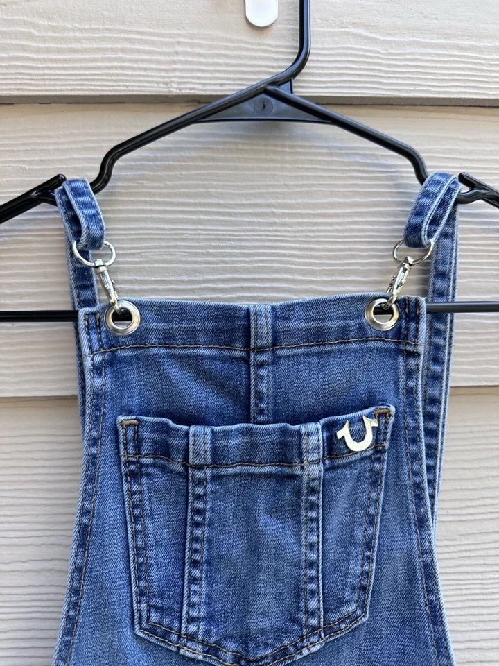 Macacão curto True Religion feminino tamanho XS denim costas abertas (A35) - Imagem 4 de 4