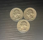 Lot Of 3 - USA Washington Quarters 1964, 1957, 1964 - 90% Silver Coins