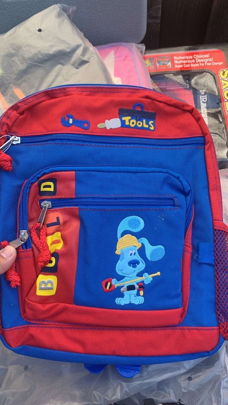Vintage 2002 Blues Clues Embroidered Kids Backpack NWT Rare