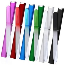 Glass Nail File With Case Set Crystal In Double Sided Manicure Pedicure Tool UK