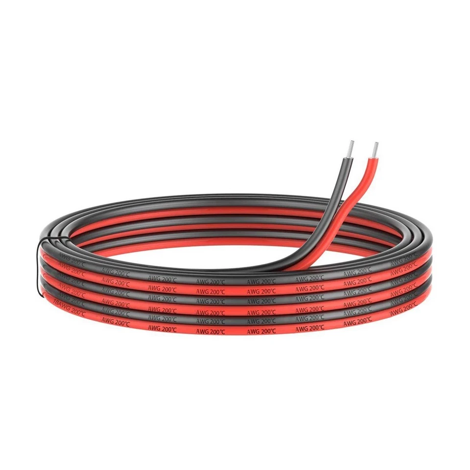 EvZ 16 AWG Silicone Wire, 33ft Ultra Flexible 2-Pin Parallel Zip Cord, 252 St... - Image 1 of 4