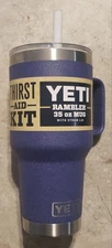 Yeti MOON DUST🌘 Rambler 35 Oz MUG Textured Sparkle NEW! With Straw Lid 
