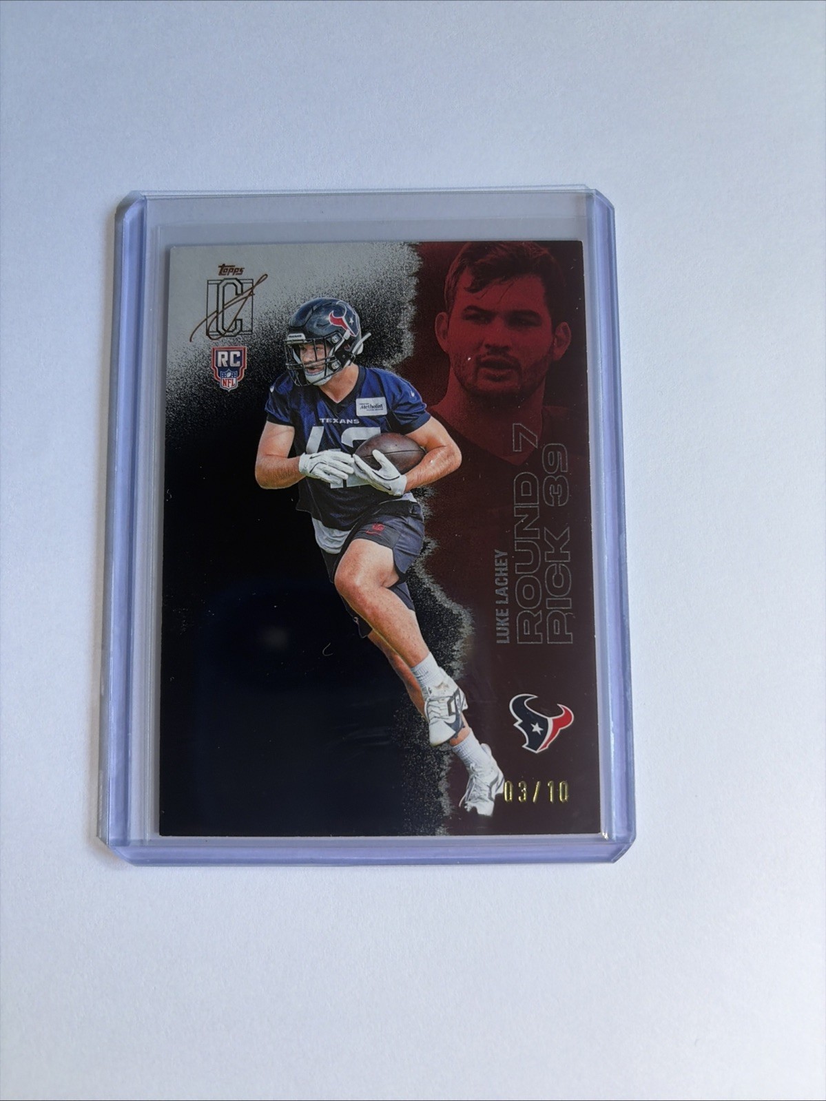 Luke Lachey Topps Signature Class #187 Chrome Red Lava Refractor