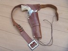 Vintage Mattel  FANNER 50 Diecast CAP GUN w/FANNER 50 Leather Holster & 4 Bullet — photo 1