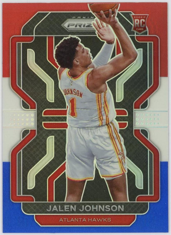 Jalen Johnson 2021-22 Panini Prizm Red White Blue RC Atlanta Hawks #305
