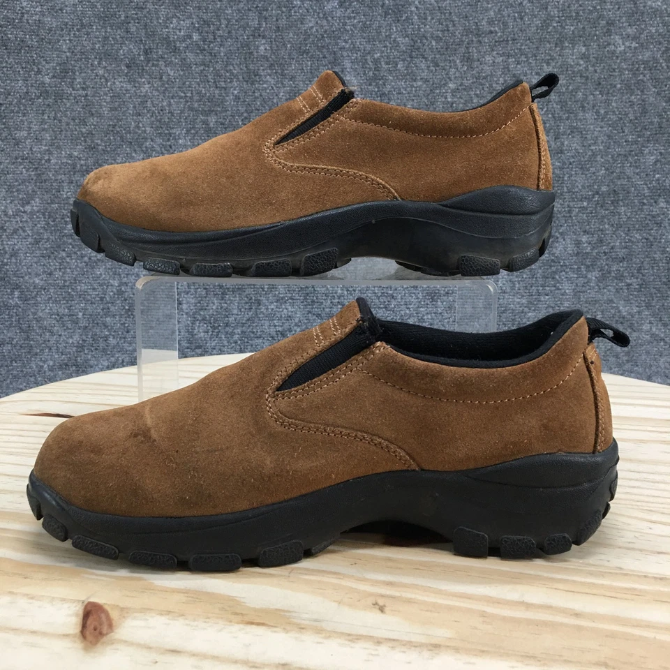 Zapatos Lands End para mujer 8 M sin cordones marrón cómodos informales bajos punta redonda planos Foto 2 de 4