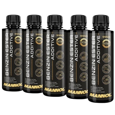 5x MANNOL 250ml Benzin Ester Additiv Kraftstoff System Reiniger Motorreiniger