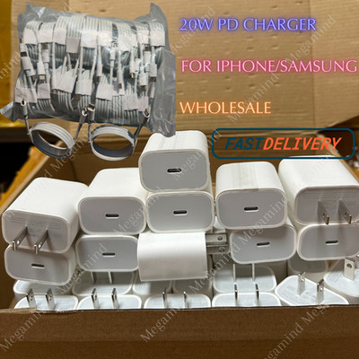 Fast Charger 20W Type C Block Cube For iPhone 17 16 15 14 12 11 Pro Max XR X Lot