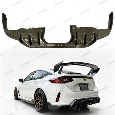 #ad For Honda Civic FL5 Type R 2023 2024 2025 Dry Carbon Fiber Rear Bumper Diffuser $1800.00