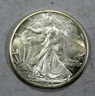 1945 D Walking Liberty Half Dollar AU