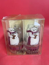 PFALTZGRAFF / LIBBEY Snow Bear 14 oz Drinking Glass 5 3/4" Tumbler - Set of 4