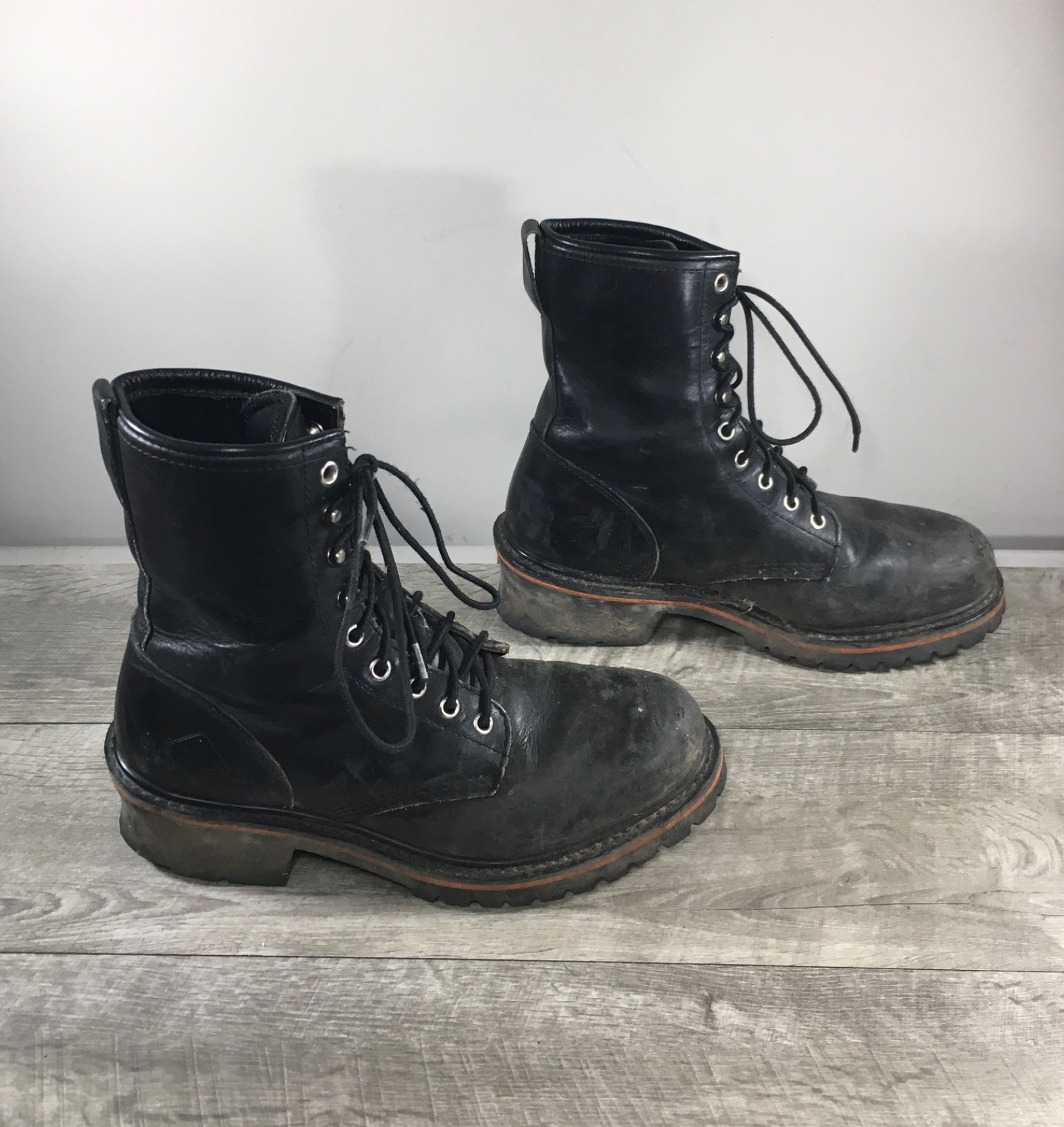 Red Wing Worx Shoes 5470 Logger Steel Toe Leather Work Logging Mens Boots 8.5 M