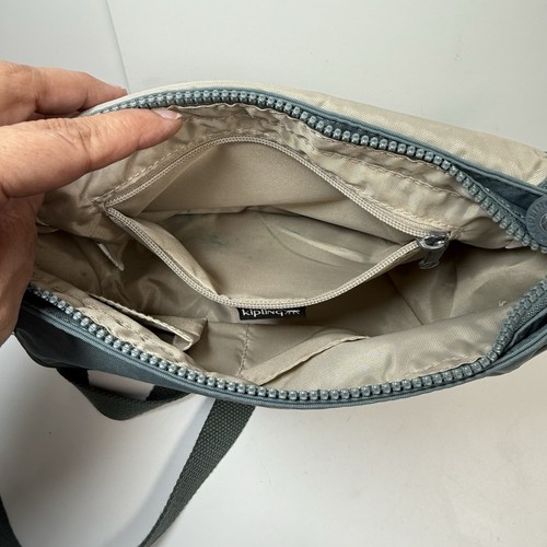 Borsa Kipling Sunita a tracolla con tracolla regolabile in blu verde - Foto 6 di 8
