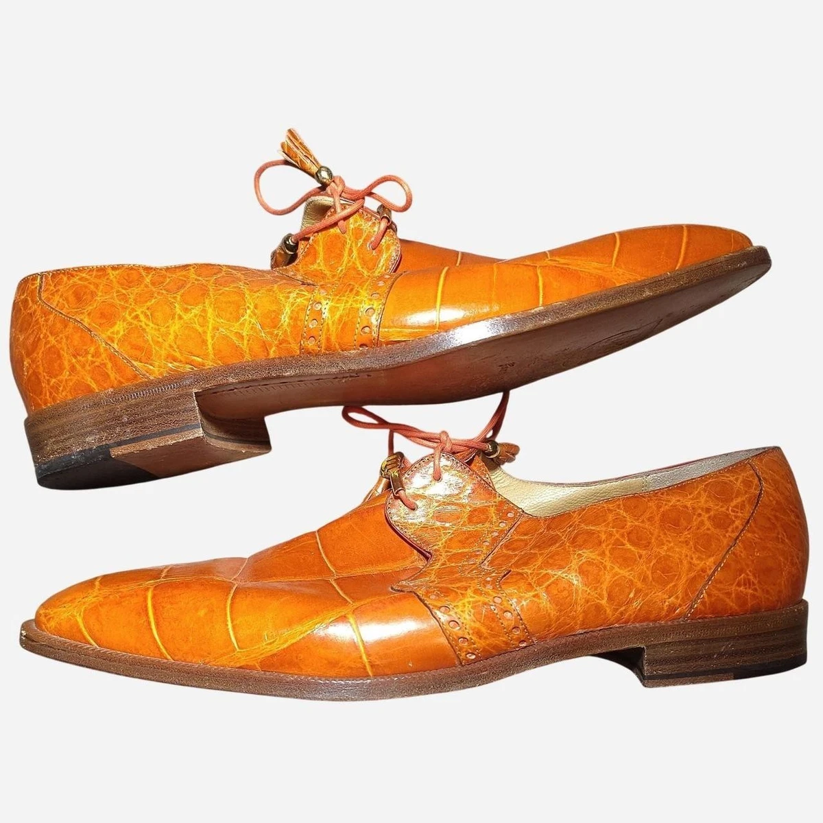 burnt orange dress shoes men's Oxfords