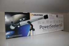 Celestron PowerSeeker 60AZ Telescope Manual Alt-Azimuth Telescope Silver NEW