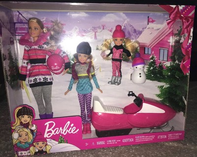 barbie with snowmobile