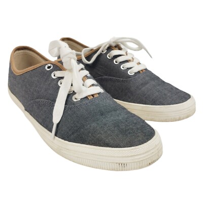 American Eagle Women's Shoe Sz Blue Textile Canvas Lace Up