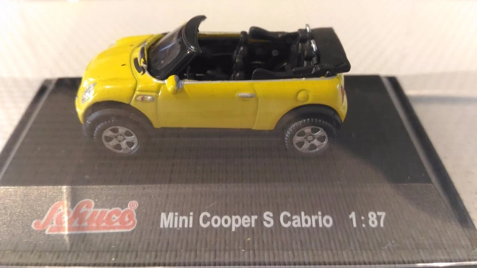 Auto Miniatura Schuco « Mini Cooper S Cabrio » 1/87 In Ottime Condizioni. - Immagine 2 di 4
