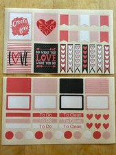 Erin Condren Planner Self Love Inspirational Stickers Sheets