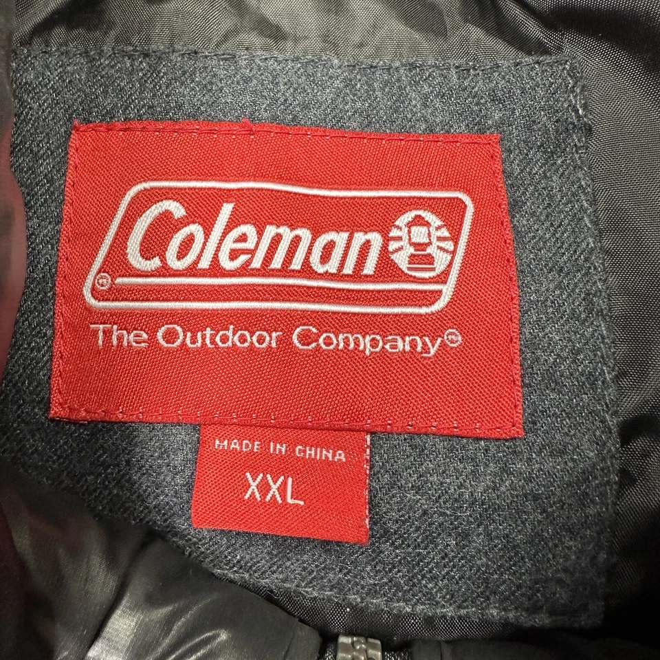 Coleman Puffer Vest Men's XXL Black Polyester Zip Pockets - Image 3 of 4