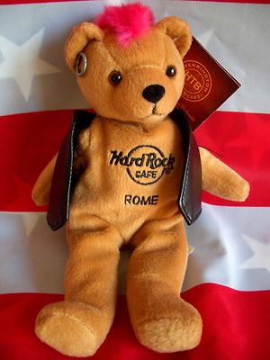HRC Hard Rock Cafe Rom Rome Roma Punk Bear Mohawk 2010 Pink Hair Herrington