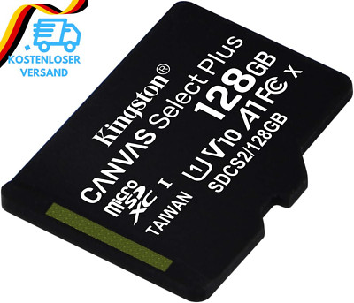 Kingston Canvas Select plus Microsd Speicherkarte, SDCS2/128GBSP Class 10