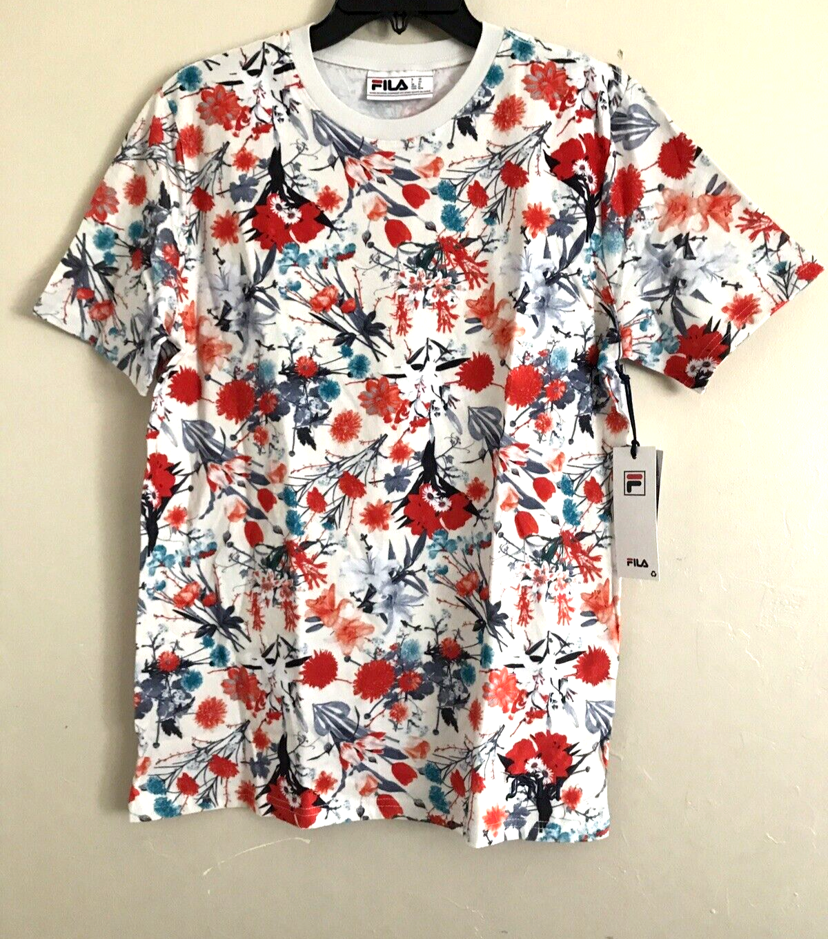 T SHIRT GIROCOLLO BRIELLA FILA 100% COTONE NUOVISSIMA ORIGINALE NUOVA CON ETICHETTE TAGLIA M