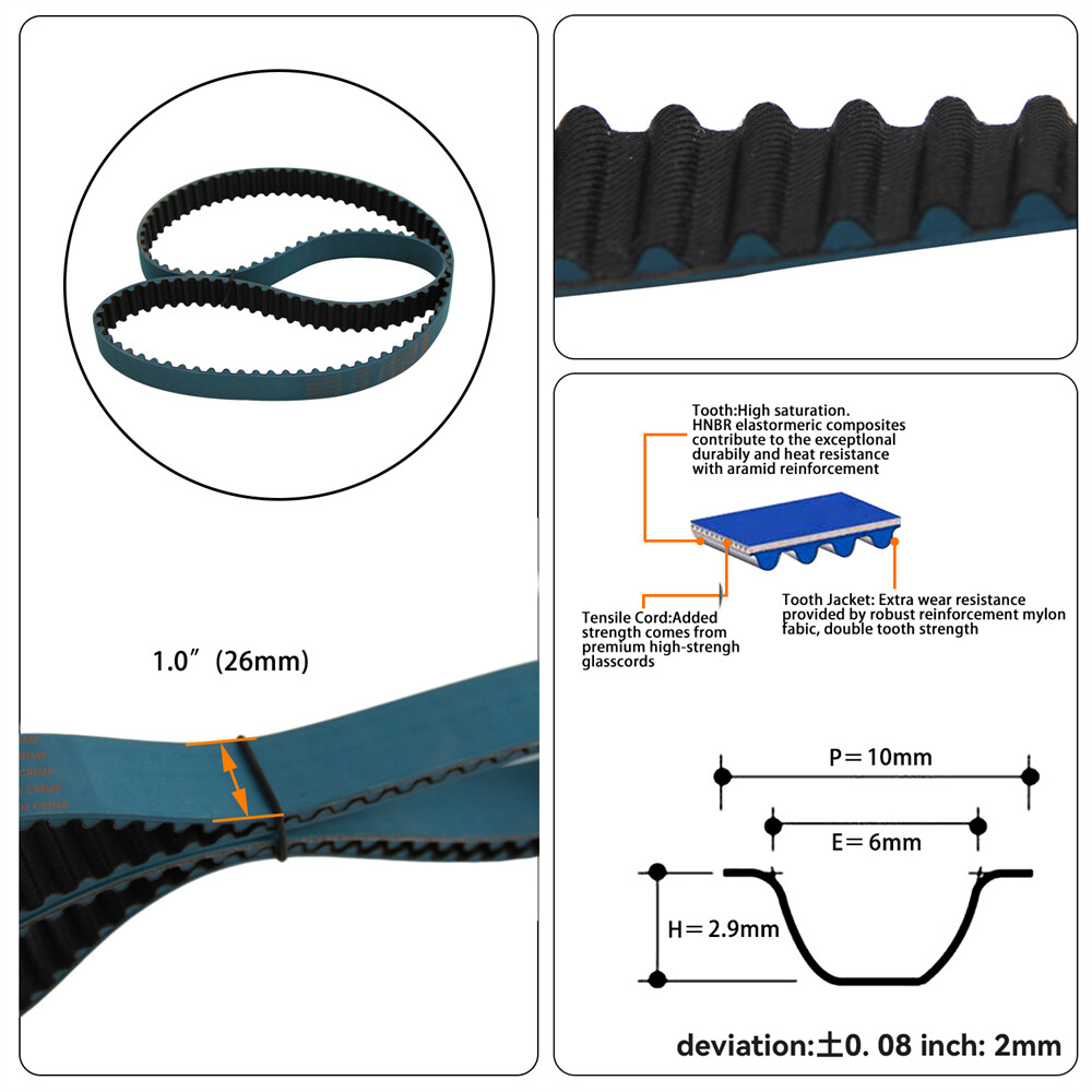Timing Belt +Cam Gear Pulley For Acura Integra B18C DOHC VTEC GSR 9401