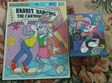 2-Looney Tunes Puzzles- 1990's Merrigold Press 100 pc puzzle - Golden Frame Tray