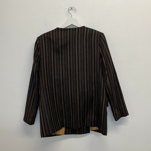 Hidden Bee Women's Striped Dark Academia Coded Beautiful Blazer Size Medium - Picture 2 of 6