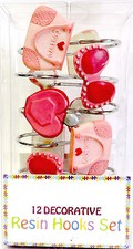 Shower Curtain Hooks 12 Pk Resin Girls Accessories Design Shower Bath Juvinile