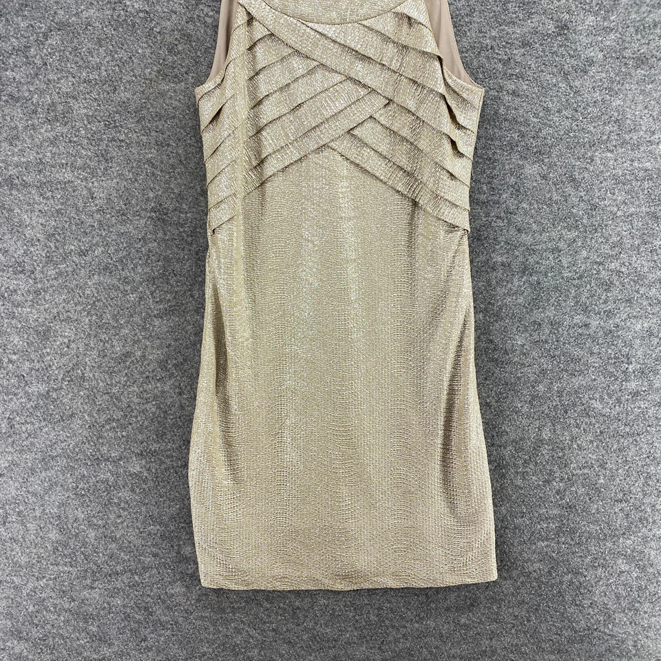 Max And Cleo 连衣裙女式 6 米色转变 Midi 有内衬无袖圆领休闲 — 第 4/4 张图片