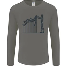 Robot Maintenance AI Futuristic SC-FI Mens Long Sleeve T-Shirt