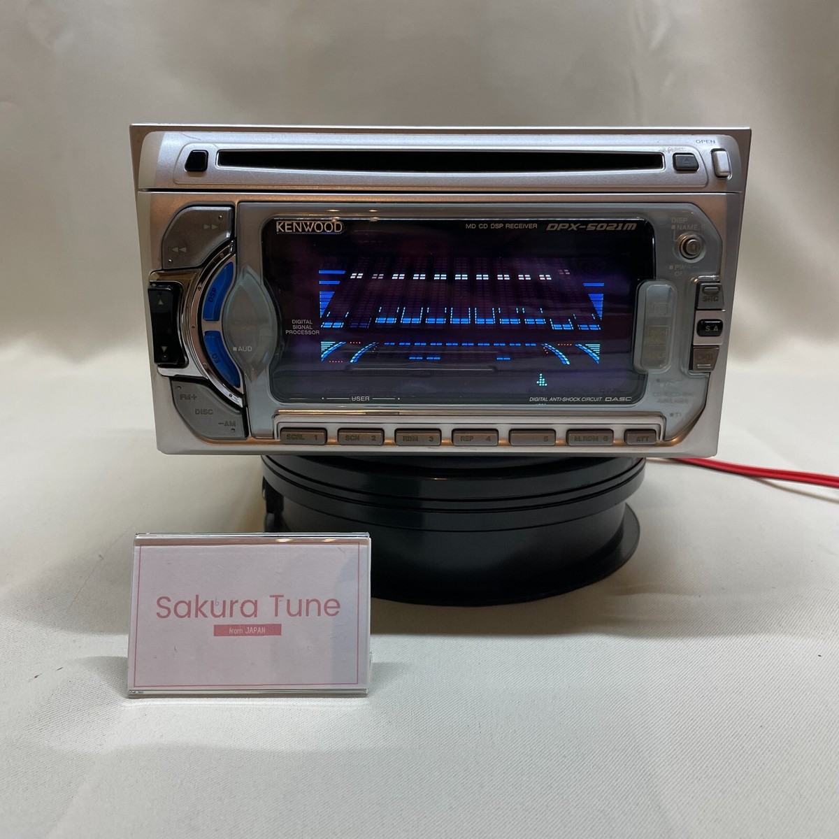 KENWOOD DPX-5021M MD CD Receiver Car Audio Used w/Cable