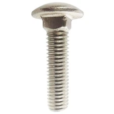 10-24 Carriage Bolts Stainless Steel Option to Add Nuts and Washers Qty 50