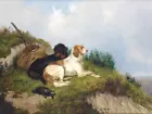 Art Giclee Oil Painting Best hunting dogs Picture II Printed Canvas