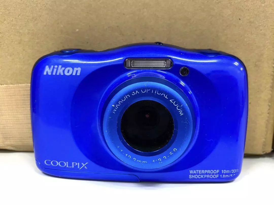 Nikon Digital Camera COOLPIX W100 13.2MP Waterproof Impact resistant W100BL  Blue