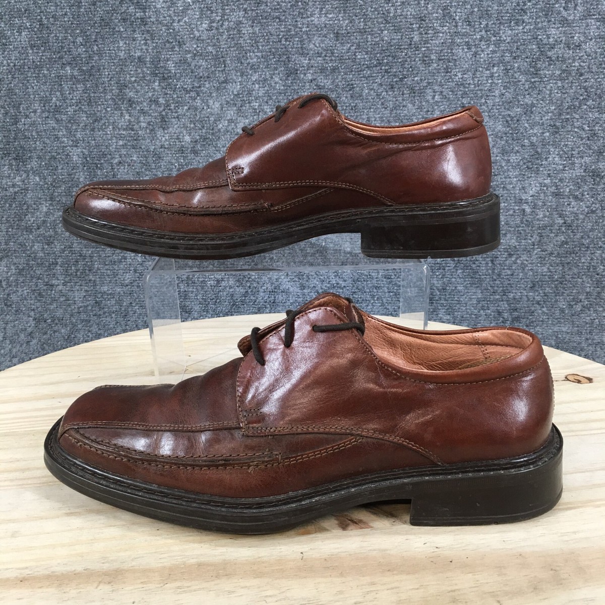 Structure Mens Brown Lace Up Oxford Vera Gomma Dress Shoes Size 9 1/2 D Amazon.com | Arkbird Mens Dress Shoes, Lace Up Plain Toe  main image 4