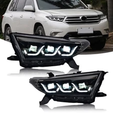 LED Headlights For Toyota Highlander 2012 2013 2014 LED DRL Head Lamps LH+RH