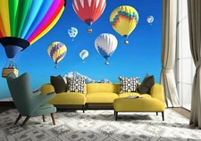 3D Colorful Balloon ZHUA1126 Wallpaper Wall Murals Removable Self-adhesive Zoe