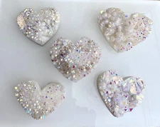 Wholesale Lot 5 To 8 PCs Natural Angel Aura Quartz Cluster Heart Crystal