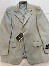 LUCCI ColleZione Zegna Suit Jacket Men's 40s 34W New Gray Italy Blazer MSRP 199